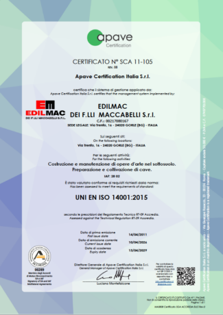 UNI EN ISO 14001:2015 - Certificazione ambientale